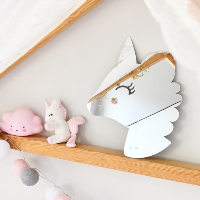 Children's mirror unicorn for the children's room 