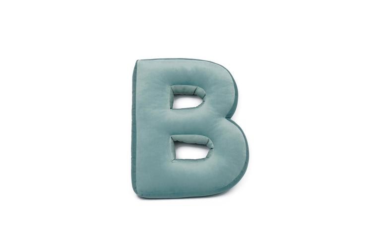 Velvet alphabet pillow - Letter B 