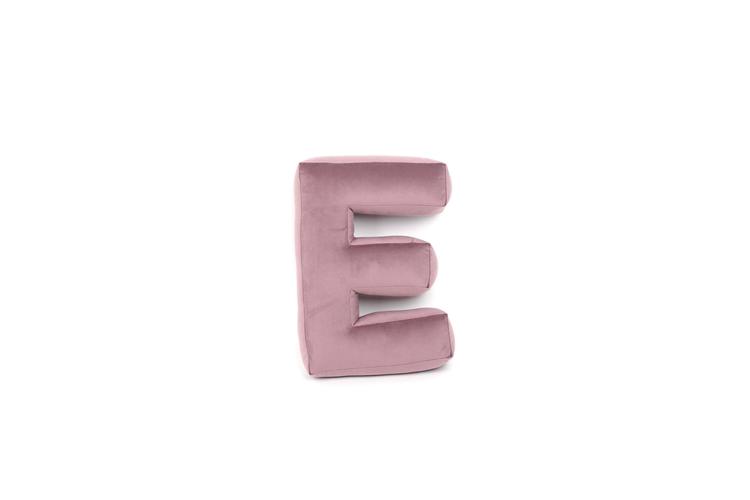 Velvet alphabet pillow - Letter E 