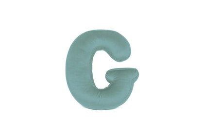 Velvet alphabet pillow - Letter G