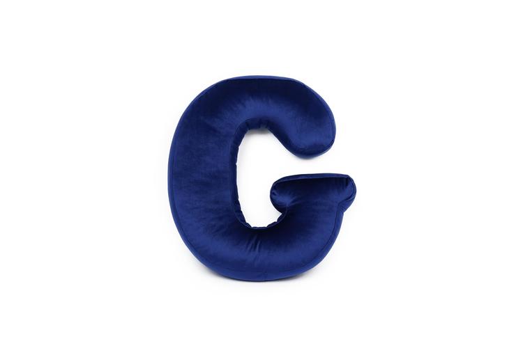 Velvet alphabet pillow - Letter G 