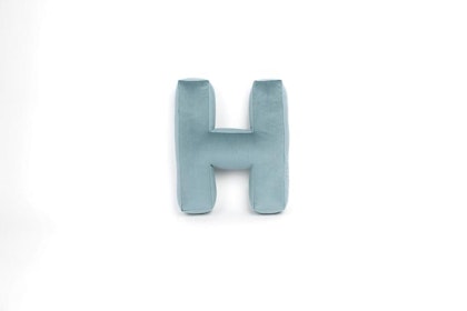 Velvet alphabet pillow - Letter H