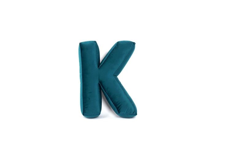 Velvet alphabet pillow - Letter K 