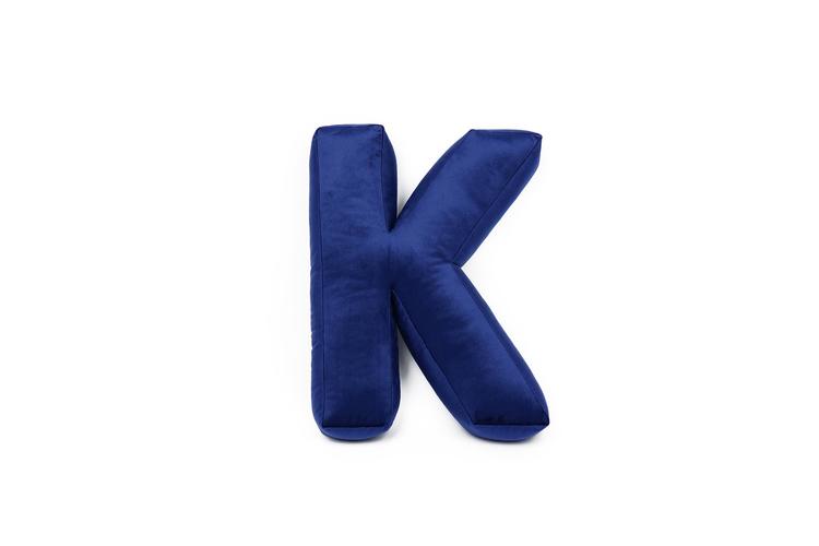 Velvet alphabet pillow - Letter K 