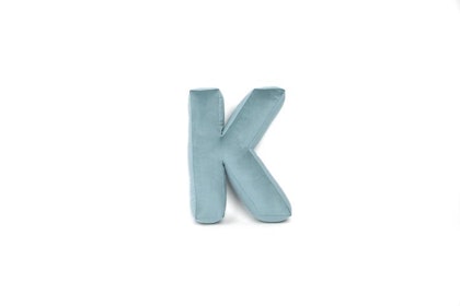 Velvet alphabet pillow - Letter K