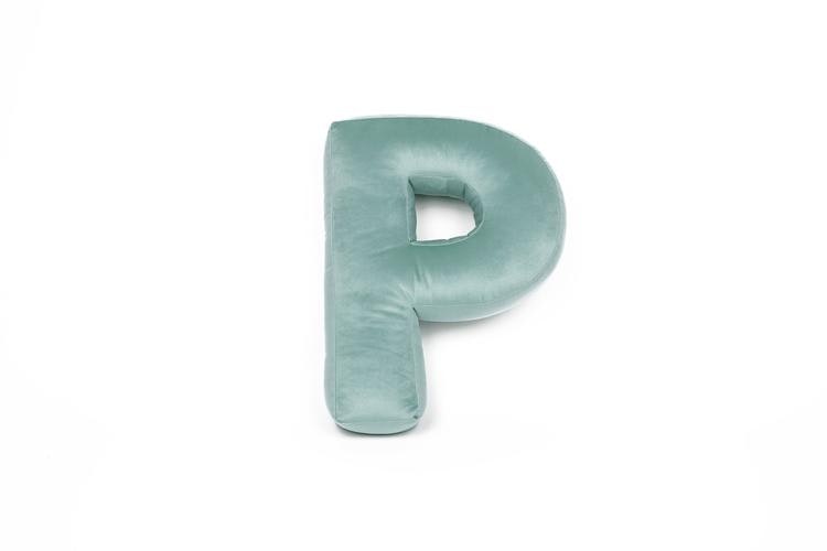 Velvet alphabet pillow - Letter P 