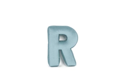 Velvet alphabet pillow - Letter R