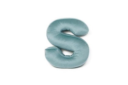 Velvet alphabet pillow - Letter S