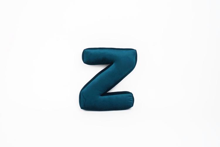 Velvet alphabet pillow - Letter Z 