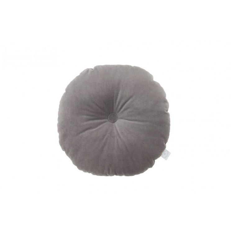 Grey cushion Velvet circle, Cotton & Sweets 