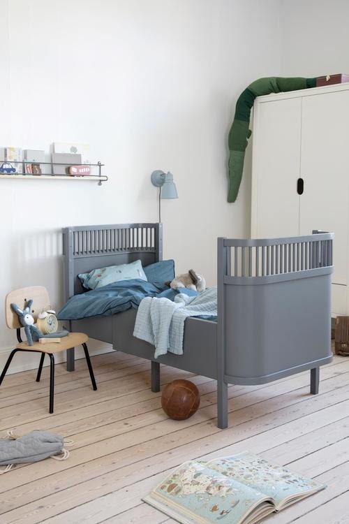 Sebra Children's Bed cot & Junior Bed Kili, Classic Grey Sebra Children's Bed cot & Junior Bed Kili, Classic Grey
