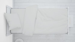 Babylove, Grey duvet cover set 90x160 for junior bed