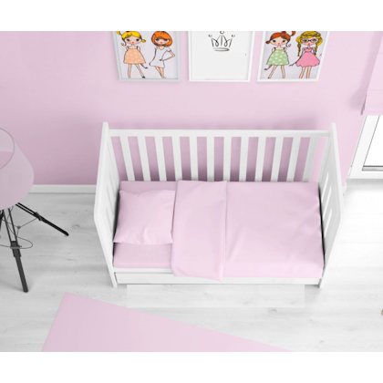 Babylove, Pink duvet cover set 90x160 for junior bed/Children's bed