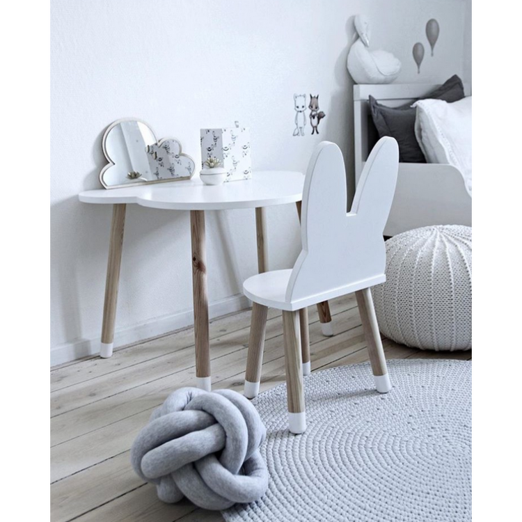 Furniture set rabbit chair+ cloud table, Children's room furniture 