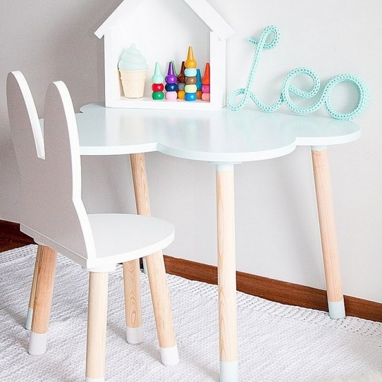 Möbelset kaninstol+ molnbord, Möbelset till barnrummet 