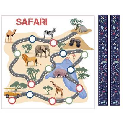 Safari klistermärke till Ikea Lack sidobord
