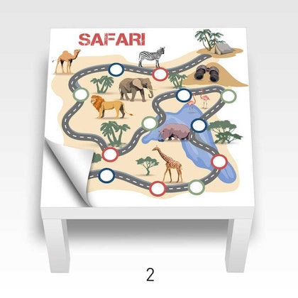 Safari sticker for Ikea Lack side table