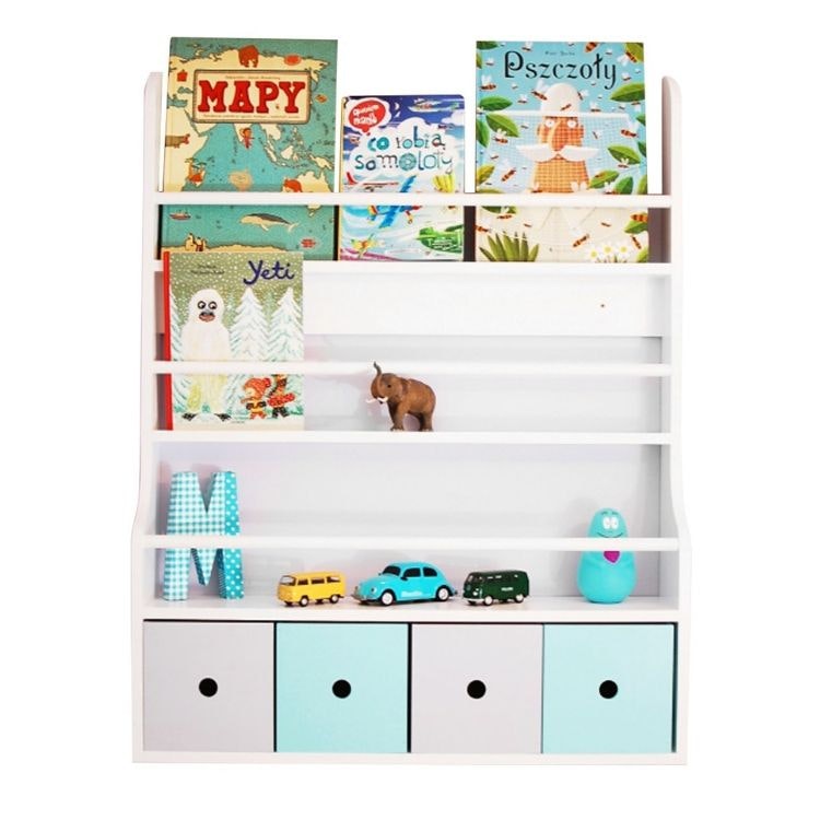 Wall shelf with four drawers, Cameleon 