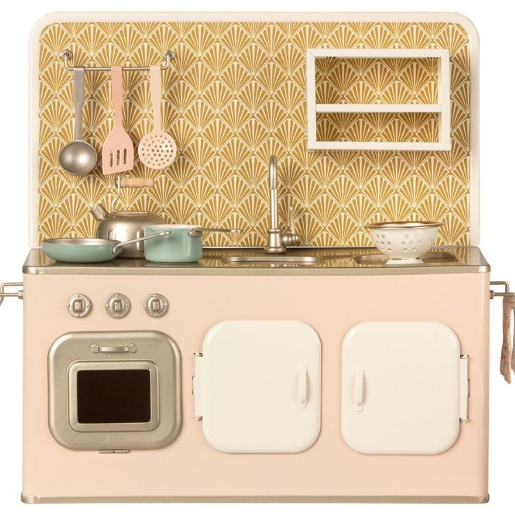 Maileg, pastel pink kitchen with accessories 