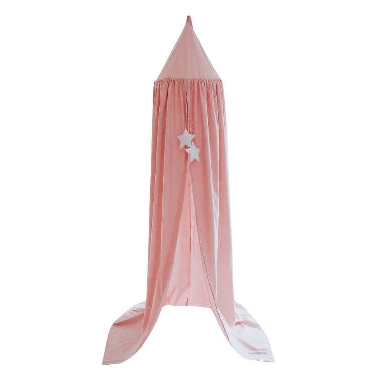 Babylove, Powder pink bed canopy with LED lights 