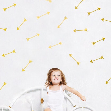 Wall stickers gold arrows set of 24 pcs.