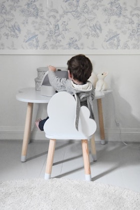 Grey cloud chair for the children's room