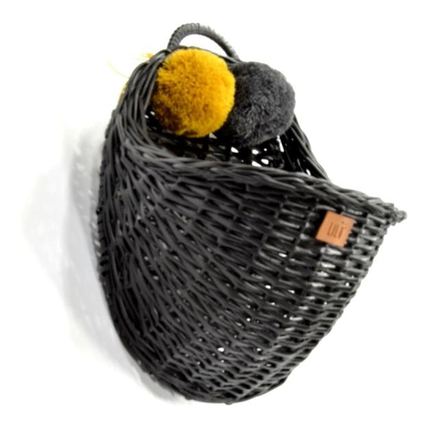 Lilu, graphite wall basket rattan MAALUM 