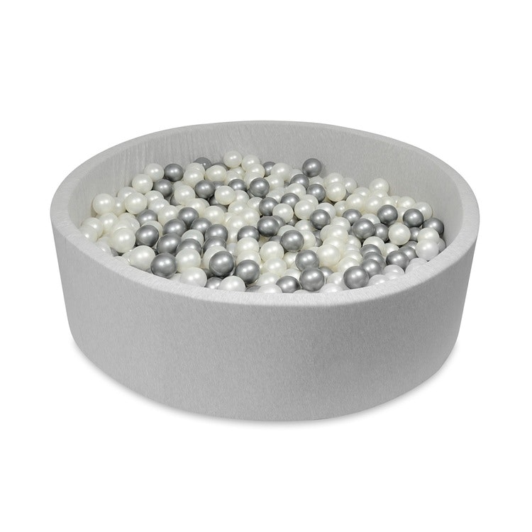 Large round light grey ball pit , 125x40 