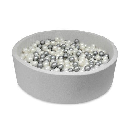 Large round light grey ball pit , 125x40