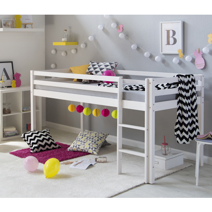 White loft bed for children's room