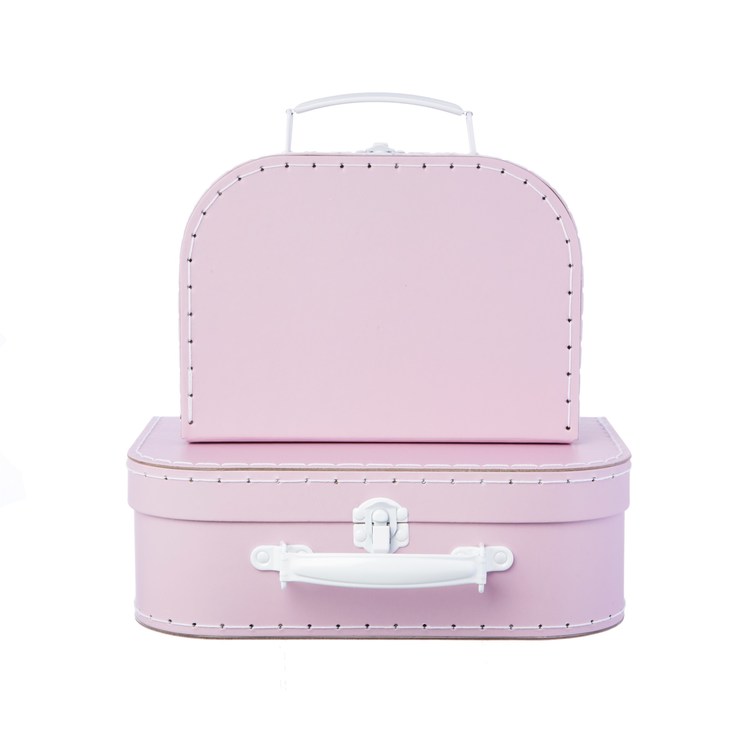 Sass & Belle, Storage boxes suitcase pink, set of 2 