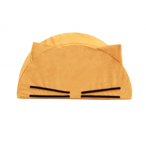 Fayne, seat pouf  for children's room mustard cat 