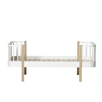Oliver Furniture, junior bed white/oak