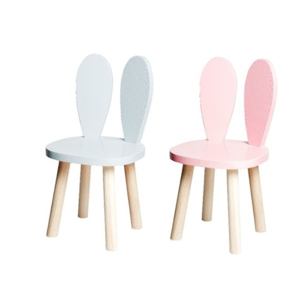 Set of two rabbit chairs for children