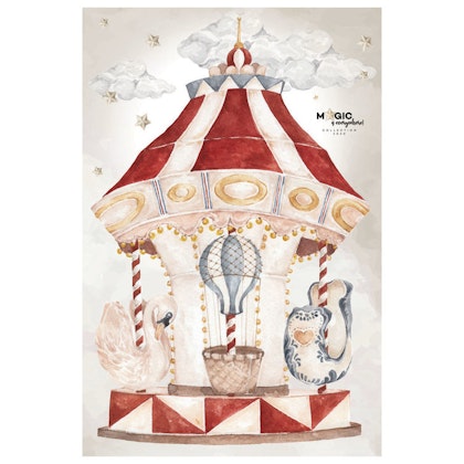 Dekornik, wall sticker Carousel