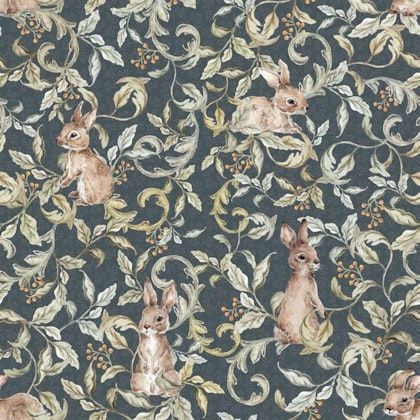 Dekornik, Wallpaper rabbits groove dark