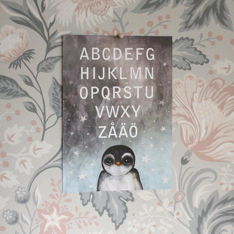 Design, poster ABC penguin A4 