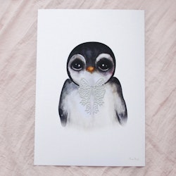 Dessin Design, poster Penguin Grey A4
