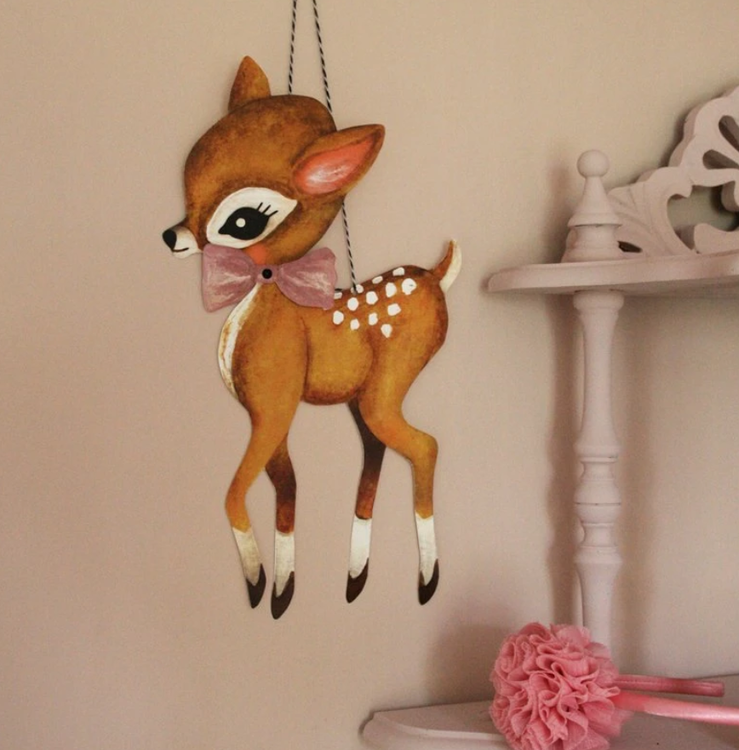 Dessin Design, garland DIY-bambi 