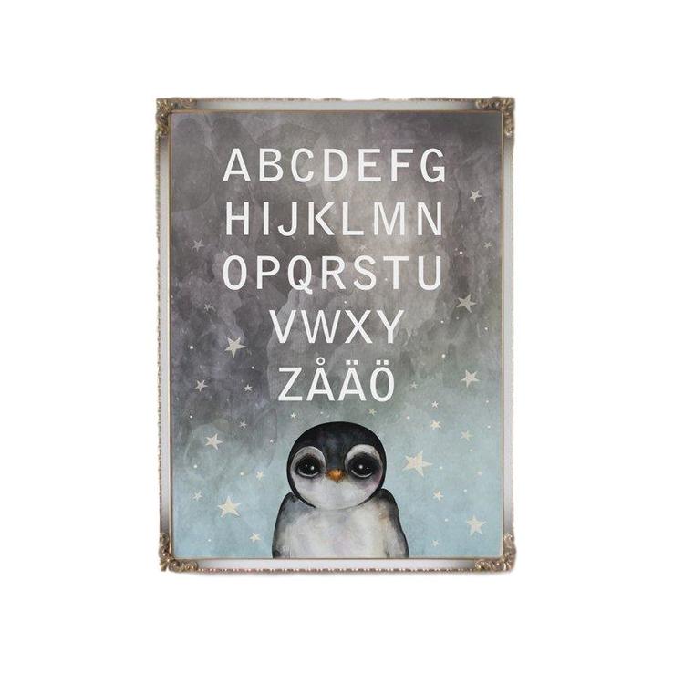 Dessin Design, poster ABC penguin A4 