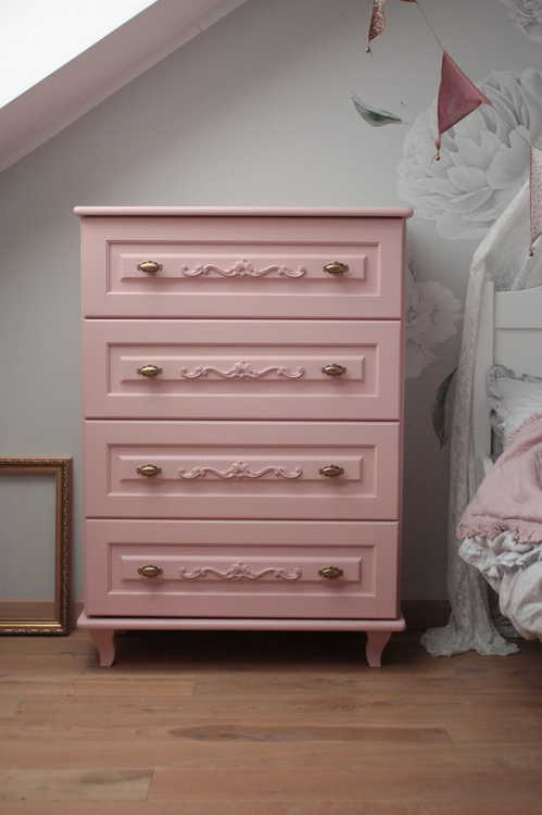 Cabinet for children's room, Charlotte with 4 drawers 