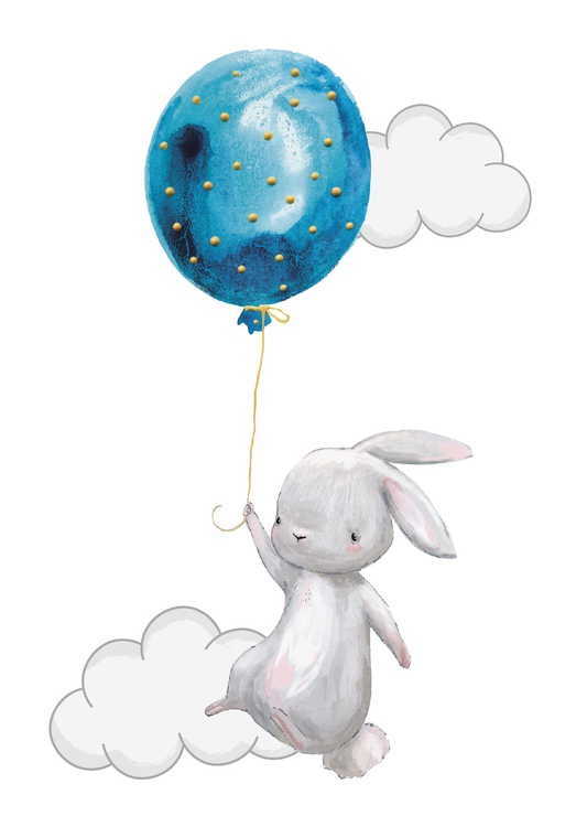 Posters for children's room , 3-pack A3 , happy bunnies 