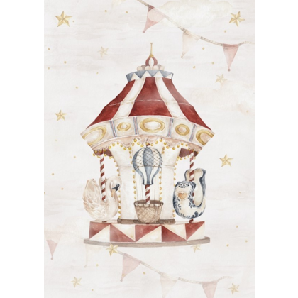 Poster magisk karusell , poster till barnrummet