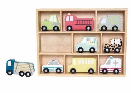 JaBaDaBaDo, shelf with cars