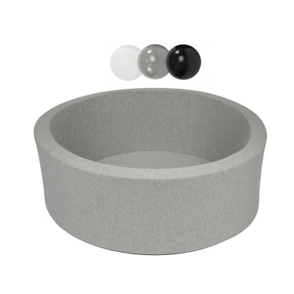 Misioo, light grey ball pit smart, 150 balls (grey/black/white)
