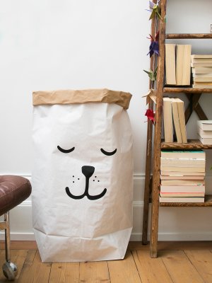 Tellkiddo paper bag sleeping bear 
