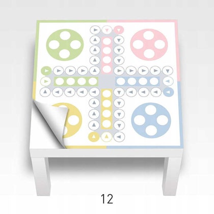 Ludo- sticker for Ikea Lack side table