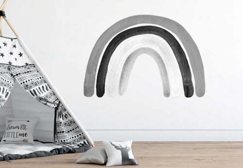 Babylove, black/white rainbow, rainbow wall sticker