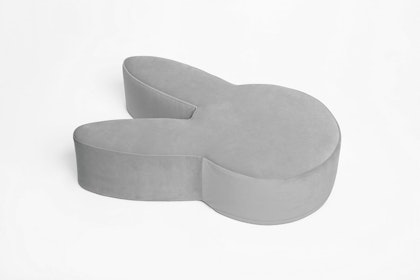 Seat cushion Grey Rabbit for children's room, Babam