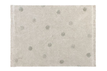 Lorena Canals, hippie dots olive, carpet for children's room